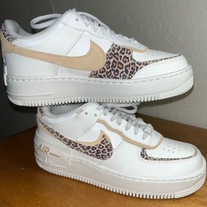 Custom nike air force ones cheetah print